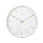 Karlsson wandklok Belle - wit - Ø35cm, Huis en Inrichting, Woonaccessoires | Klokken, Verzenden, Nieuw