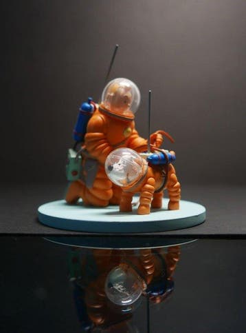 Moulinsart - Tintin - 2011 - Scène cube : Figurines Tintin, Nieuw
