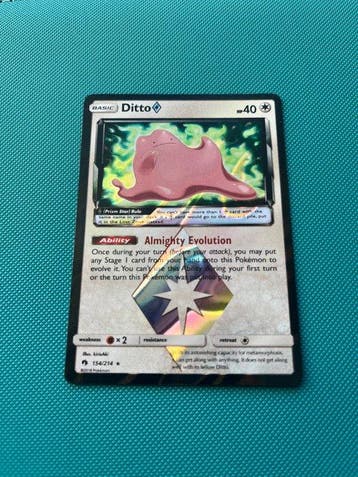 Pokémon - 1 Card - Ditto Prism Star - Sun & Moon, Nieuw