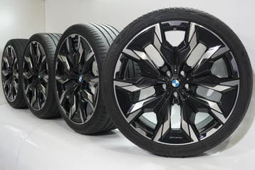 BMW 5 serie i5 G60 G61 954I 21 inch velgen Continental Zomer, Gebruikt, Velg(en), Zomerbanden, 21 inch