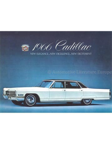 1966 CADILLAC PROGRAMMA BROCHURE ENGELS, Nieuw, Author