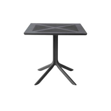 Nardi Tavolo clipx 80x80cm Antraciet - Tuintafel, Nieuw