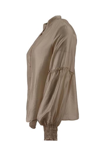 Msch Copenhagen Blouse in maat XS Beige, Msch Copenhagen, Verzenden, Zo goed als nieuw, Beige