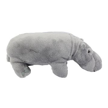 Nijlpaard knuffel - pluche - grijs - 23 cm - dierenknuffel, Verzenden, Nieuw