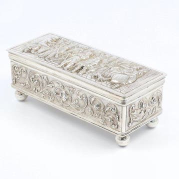 Theelepeldoos - Lepeldoos - .833 zilver