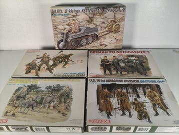 Maquette - Dragon – Lot de 5 kits militaires WW2 1:35 avec, Nieuw