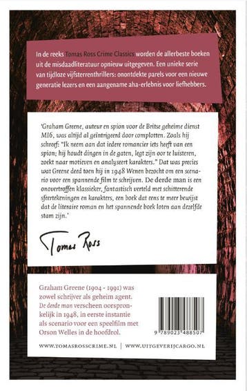 De derde man / Tomas Ross crime classics 9789023488507, Boeken, Verzenden, Gelezen, Graham Greene