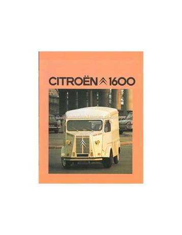 1975 CITROEN H 1600 BROCHURE NEDERLANDS, Nieuw, Author