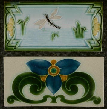 Jugendstil Tegel (2) - Art Nouveau - 1900-1910