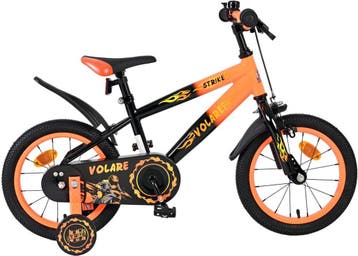 Volare Strike Kinderfiets - Jongens - 14 inch - Zwart Oranje, Verzenden, Nieuw