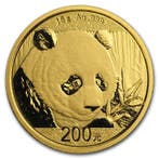 Gouden China Panda 15 gram 2018, Verzenden, Oost-Azië, Losse munt, Goud