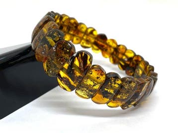 Cosmic Forest – Geel-Donkere Baltische amber, Antiek en Kunst