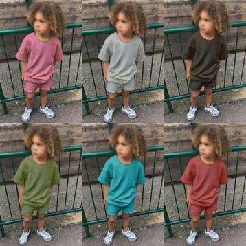 Zomer Set Kinderen: T-shirt met Korte Broek - Jongens & Meis, Verzenden, Nieuw