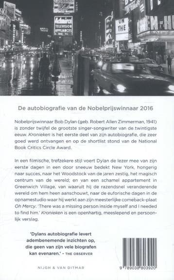 Kronieken 9789038803920 Bob Dylan, Verzenden, Gelezen, Bob Dylan
