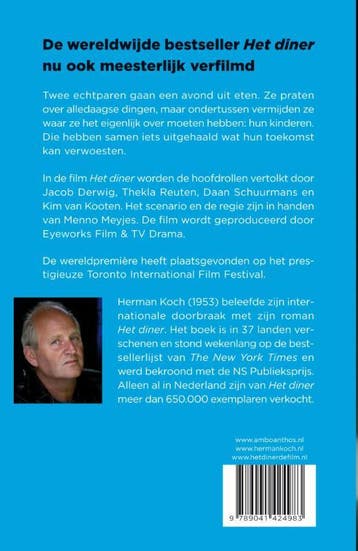 Het diner 9789041424983 Herman Koch, Verzenden, Gelezen, Herman Koch