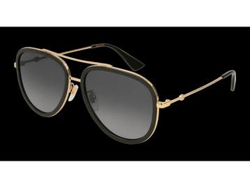 Gucci GG0062S-011 - Dameszonnebril - Gepolariseerd - Goud -, Verzenden, Nieuw