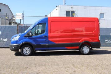 Veiling: Bestelwagen Ford Transit Diesel 2021, Gebruikt, Blauw, Ford, BTW verrekenbaar
