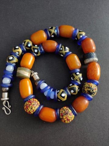 Ketting - Trade beads en bakeliet (Zonder minimumprijs), Antiek en Kunst