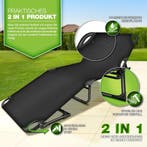 Veldbed - 1 Persoons - Kampeerbed - Stretcher - Zwart - Till, Verzenden, Zo goed als nieuw