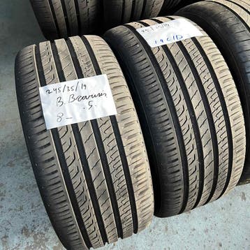 2 x Barum 245-35-19 Zomerbanden 8mm, 19 inch, Ophalen of Verzenden, Band(en), Personenwagen