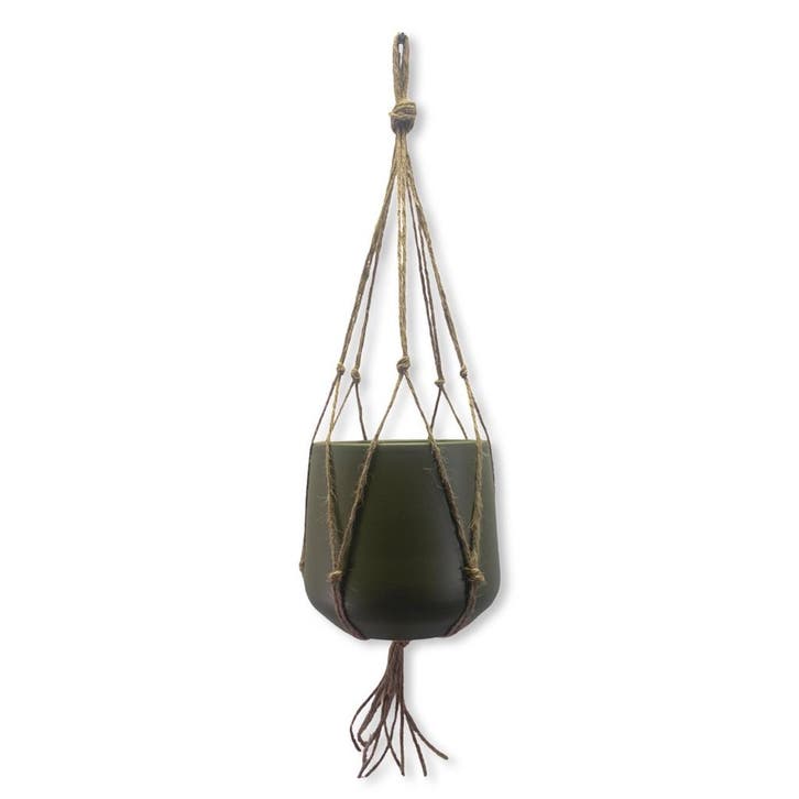 Minimalistische Plantenhanger - Jute - Macramé -, Huis en Inrichting, Woonaccessoires | Overige, Nieuw, Ophalen of Verzenden
