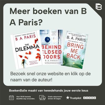 Bring Me Back - B A Paris 9781250151339, Verzenden, Zo goed als nieuw, B A Paris
