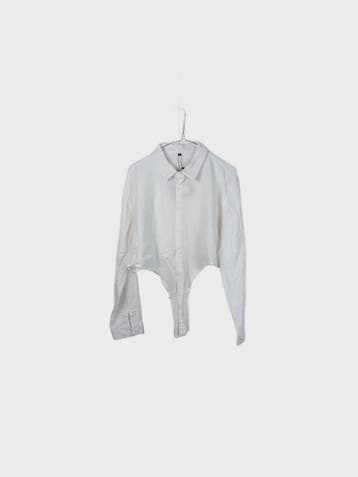 NOBRAND Shirt Blouse Dames maat L Wit Vintage, Ophalen of Verzenden, Nieuw