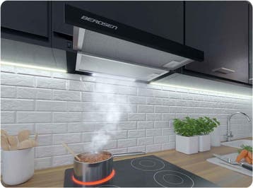Berdsen Afzuigkap | LED | 50cm | OP=OP, Nieuw, Ophalen of Verzenden, Inbouw, Vlakschermkap
