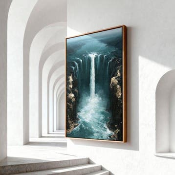 Iconica - The Teal Abyss - unique 1/1 XXL (150 x 100 cm)