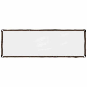 vidaXL Doorzichtig zeildoek met zeilringen 1x3 m, Verzenden, Nieuw