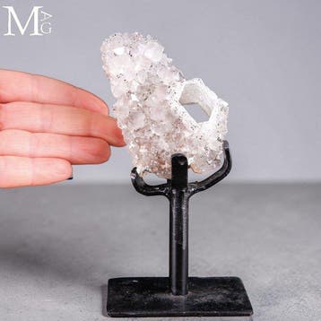 Witte calcietcluster met een opvallend natuurlijk, Verzamelen