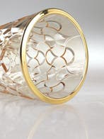 Secoloventesimo - Vaas - arabeske - 24 kt goud - Met de hand, Antiek en Kunst