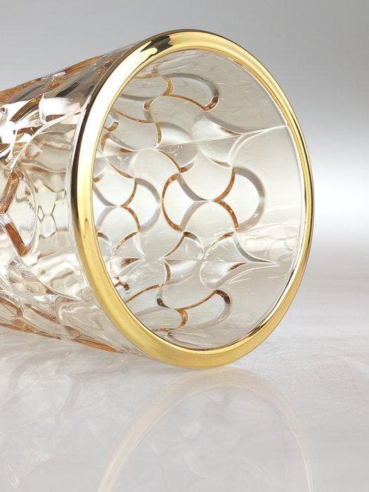 Secoloventesimo - Vaas - arabeske - 24 kt goud - Met de hand, Antiek en Kunst, Antiek | Glas en Kristal