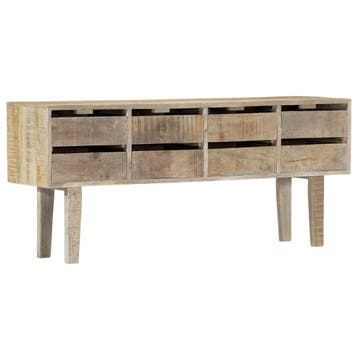 vidaXL Dressoir 140x30x60 cm massief mangohout, Huis en Inrichting, Verzenden, Nieuw, Overige houtsoorten, Minder dan 50 cm