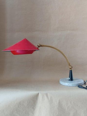 Stilux - Tafellamp - Brons, metaal, marmer - Vintage ontwerp