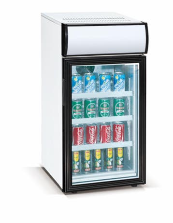 Display koelkast | Zwart/ Wit | 50x46x(h)98 cm | 84 L, Verzenden, Nieuw in verpakking