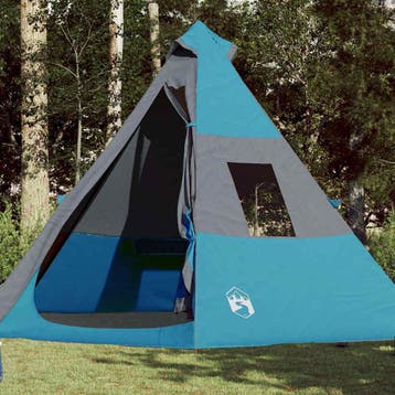 vidaXL Tipitent 7-persoons waterdicht blauw, Verzenden, Nieuw, Tot en met 2