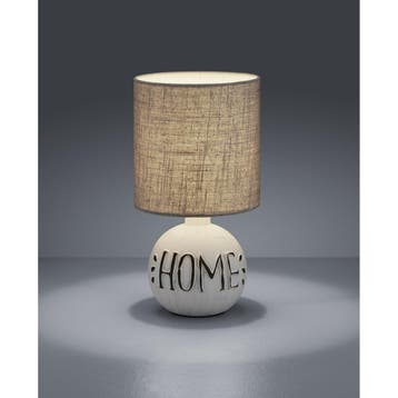 LED Tafellamp - Trion Ernami Home - E14 Fitting - Rond - Mat, Huis en Inrichting, Ophalen of Verzenden, Nieuw, Keramiek, Overige fittingen