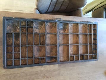 Drukblokken - Verenigd Koninkrijk - Antieke letterbak, Antiek en Kunst