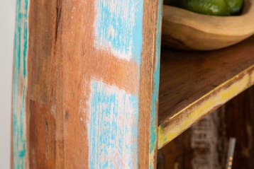 Stevige Boot Plank JAKARTA 190cm Kleurrijk Mango Hout, Ophalen of Verzenden, Nieuw