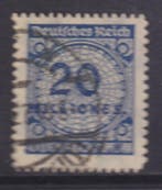 Duitse Rijk 1923 - 20 Mio M. dunkelviolettultramarin, Gestempeld