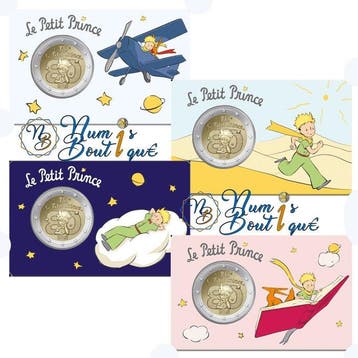Frankrijk. 2 Euro 2026 Le Petit Prince (4 coincards)