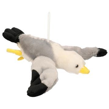 Vliegende meeuw knuffel - pluche - 28 cm - meeuw, Verzenden, Nieuw