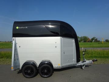 Bucker Careliner Alu zadelkamer panorama raam + alu velgen, Ophalen, Nieuw, Aluminium, 2-paards trailer