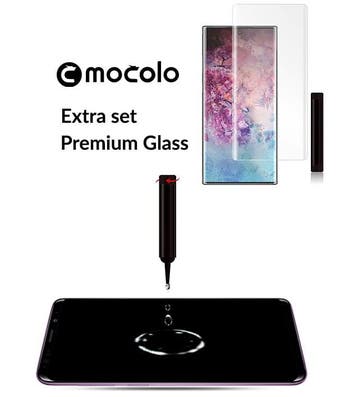 Galaxy Note 10 Extra Set Premium Glass + Liquid Glue, Ophalen of Verzenden, Nieuw