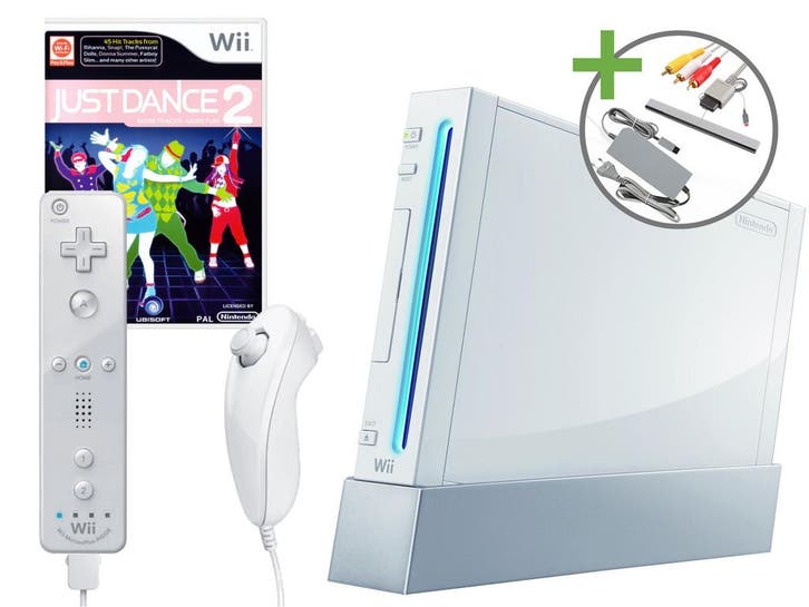 Nintendo Wii Starter Pack - Just Dance 2 Edition, Spelcomputers en Games, Spelcomputers | Nintendo Wii, Zo goed als nieuw, Ophalen of Verzenden