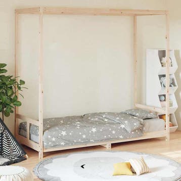 vidaXL Kinderbedframe 80x200 cm massief grenenhout, Kinderen en Baby's, Verzenden, Nieuw