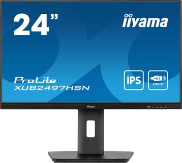 Iiyama ProLite XUB2497HSN-B2 Zwart 23,8 Full HD monitor, Iiyama, IPS, 101 t/m 150 Hz, Refurbished