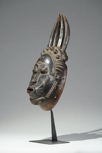 Een houten masker - Baule - Ivoorkust (Zonder minimumprijs)