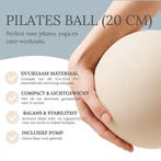 Stevige Pilates Bal 20 cm | Yoga Bal | Beige of Taupe, Sport en Fitness, Verzenden, Nieuw, Overig